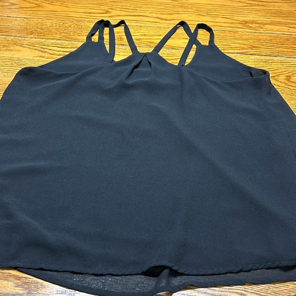 Naked Zebra black halter style fully line blouse. Black. Great condition. Large - Picture 4 of 7